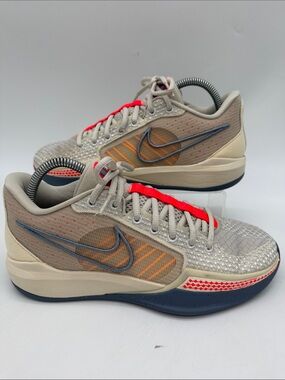 Nike Sabrina 1 Basketball Shoes Light Bone Orange Women's Size 7.5 FQ3381 002